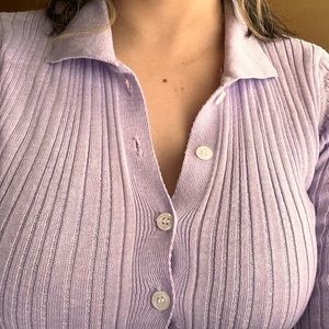 Long-Sleeve Button Down T-shirt